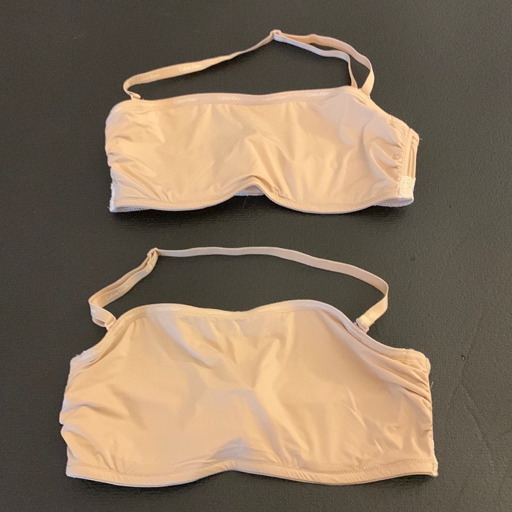NWOT Calvin Klein Nude Convertible Strapless Bandeau-34C & 34D